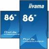 IIYAMA Monitor 86 cali LH8665UHSB-B1, 24^7, IPS, ANDROID 11, 4K, 800cd, iiSignage2, SDM, 2x HDMI, DP, 2x USB,2x 10W, RJ45, WiFi,